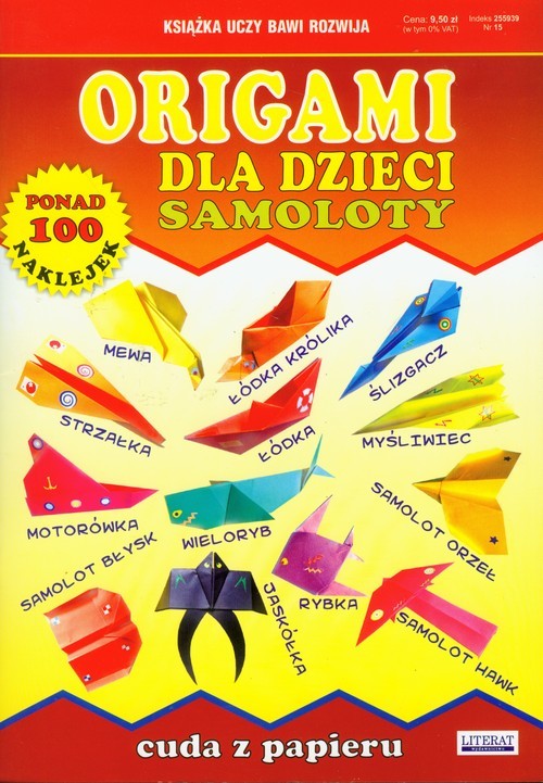 okładka Origami dla dzieci Samoloty książka