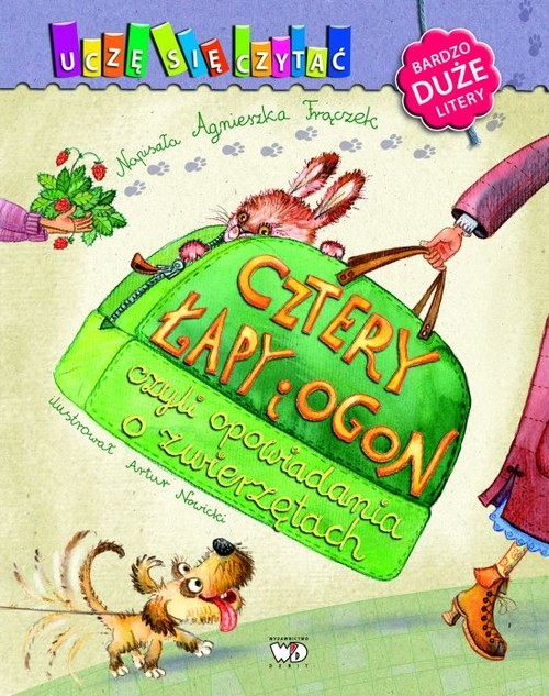 okładka Cztery łapy i ogon czyli opowiadania o zwierzętach książka | Agnieszka Frączek