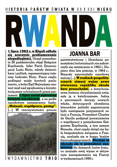 okładka Rwanda książka | Joanna Bar
