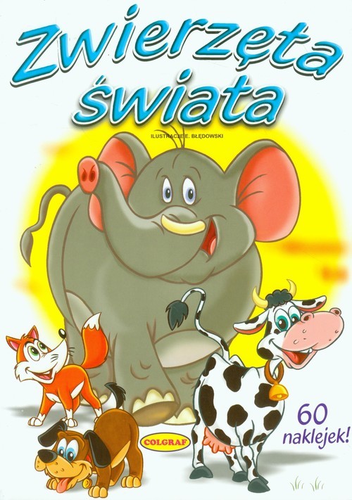 okładka Zwierzęta świata 60 naklejek książka