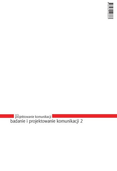 okładka Badanie i projektowanie komunikacji 2 książka