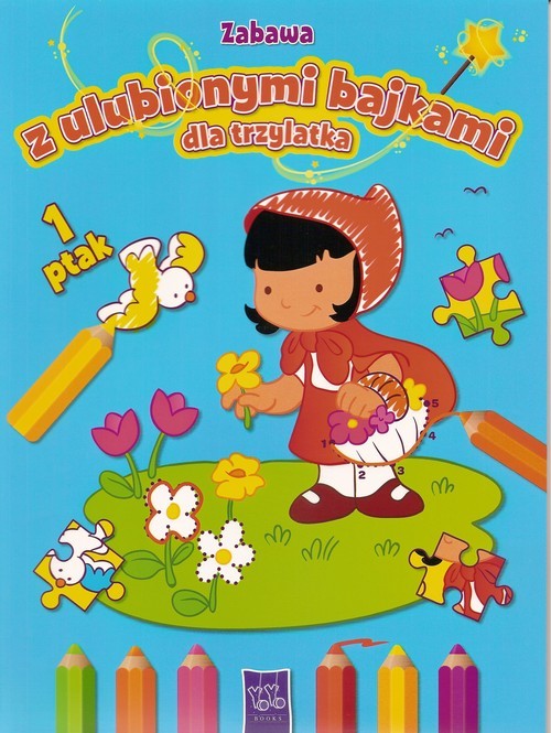 okładka Zabawa z ulubionymi bajkami dla trzylatka Niebieska książka