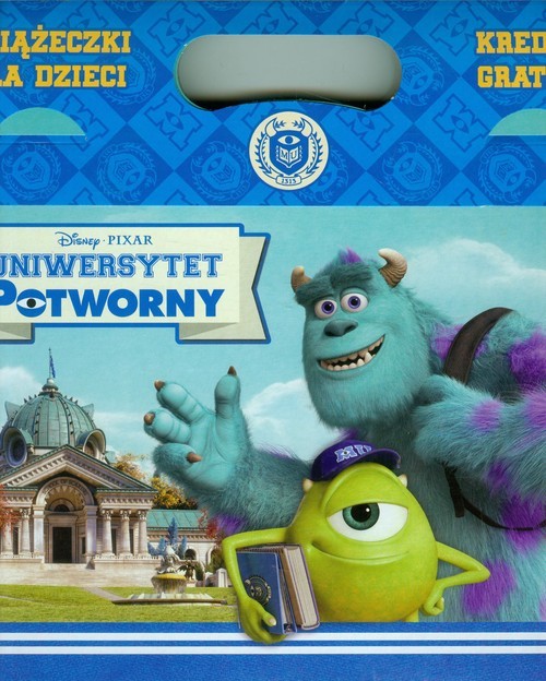 okładka Uniwersytet Potworny Zestaw książek + kredki K109 książka