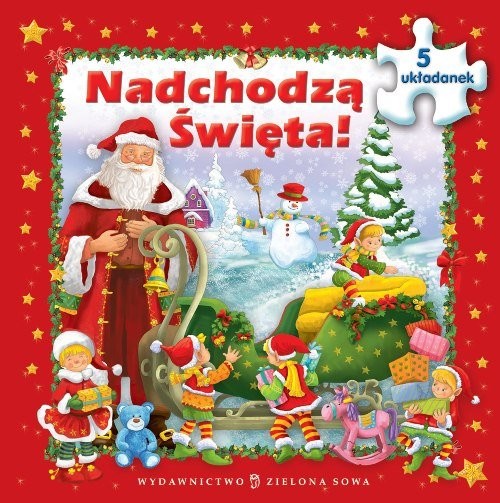 okładka Nadchodzą święta Książka z puzzlami książka