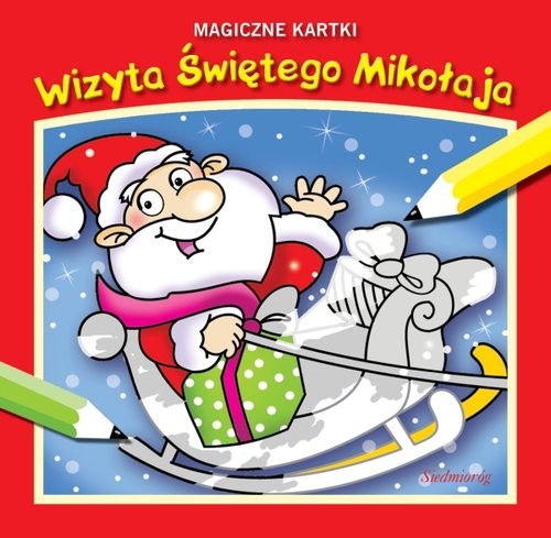 okładka Wizyta Świętego Mikołaja Magiczne kartki książka