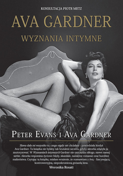 okładka Ava Gardner wyznania intymne książka | Ava Gardner, Peter Evans