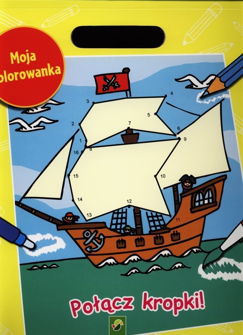 okładka Moja kolorowanka Połącz kropki! książka