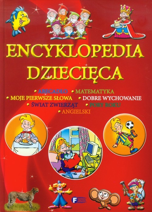 okładka Encyklopedia dziecięca Abecadło Matematyka Moje pierwsze słowa Dobre wychowanie Świat zwierząt Pory roku Angielski książka