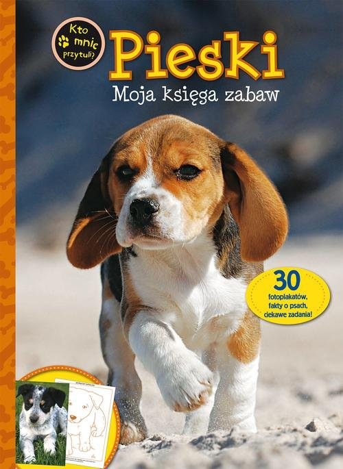 okładka Pieski Moja księga zabaw książka