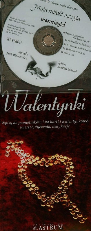 okładka Walentynki + CD Wpisy do pamiętników i na kartki walentynkowe, wiersze, życzenia, dedykacje książka | Dorota Strukowska