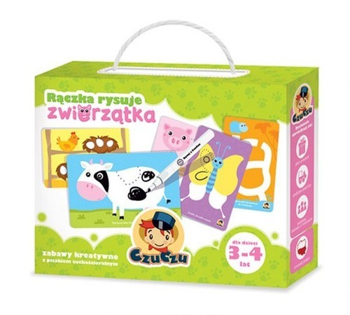 okładka Rączka rysuje Zwierzątka książka