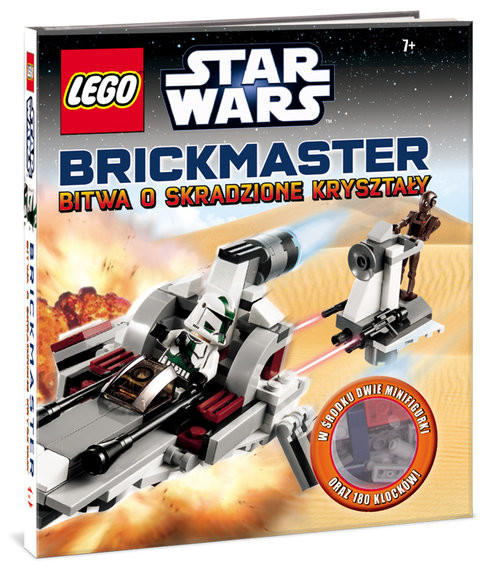 okładka LEGO Star Wars Brickmaster Bitwa o skradzione kryształy książka