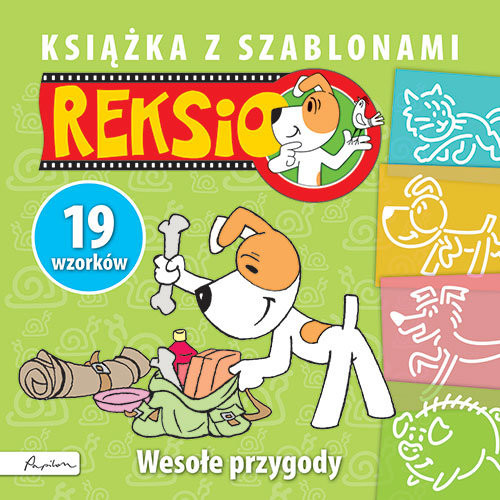 okładka Reksio Wesołe przygody Książka z szablonami książka