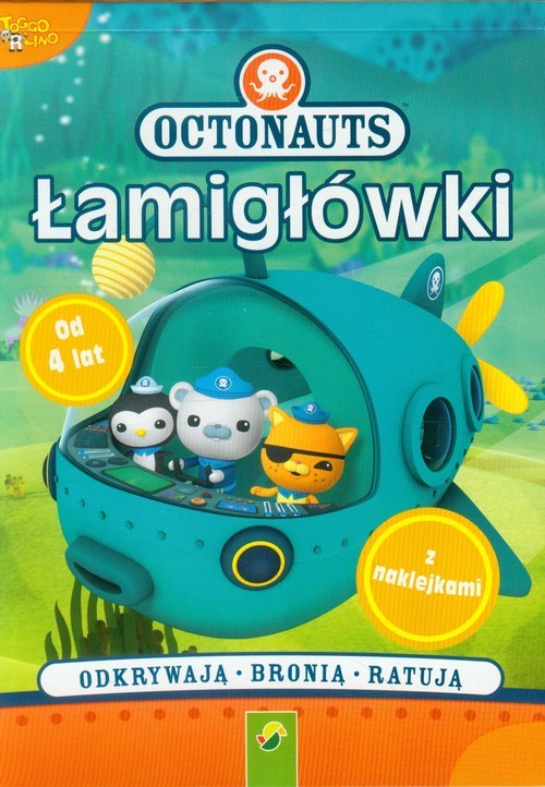 okładka Łamigłówki z naklejkami Octonauts książka