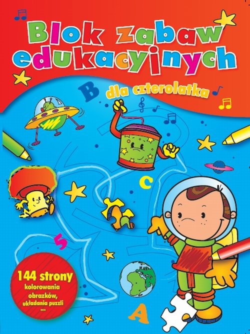 okładka Blok Zabaw edukacyjnych dla czterolatka książka