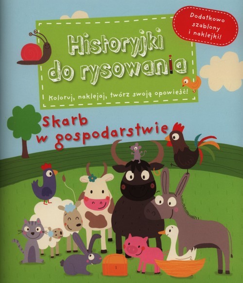 okładka Skarb w gospodarstwie Historyjki do rysowania książka | Charlotte Grossetete