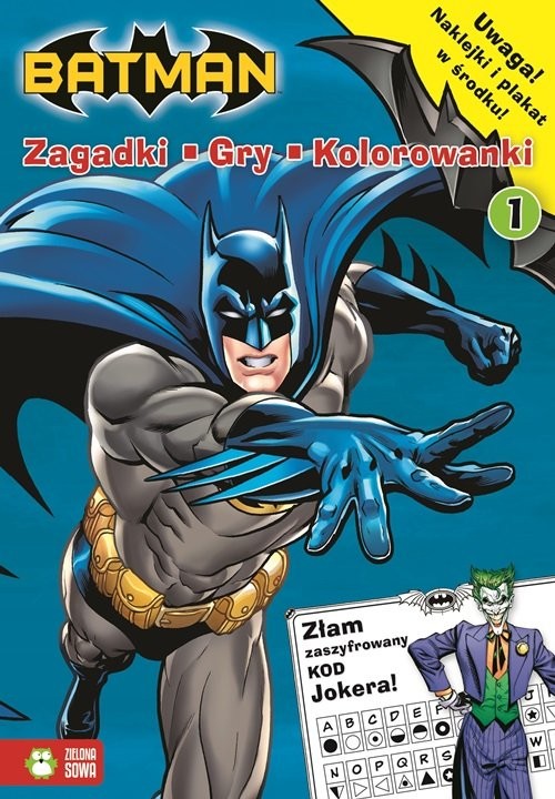 okładka Batman Zadania gry naklejki 1 książka
