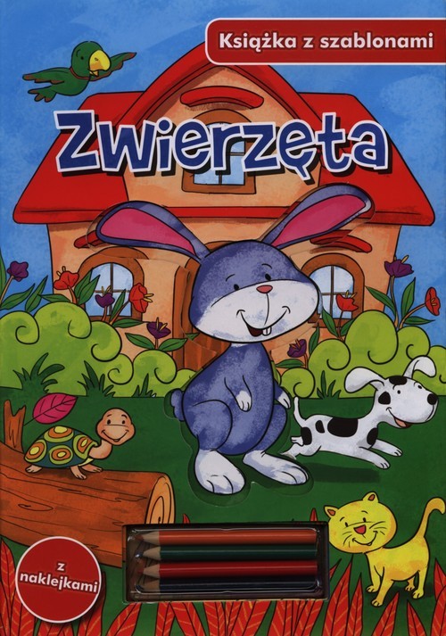 okładka Zwierzęta Książka z szablonami książka