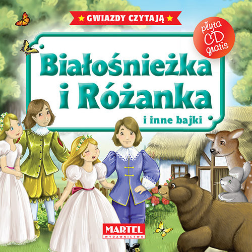 okładka Białośnieżka i Różanka i inne bajki z płytą CD książka