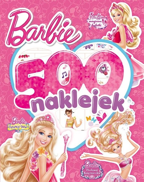 okładka Barbie 500 naklejek książka