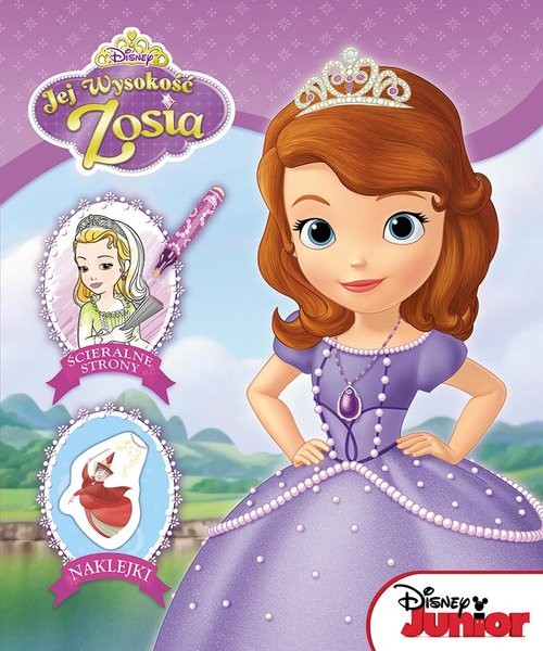 okładka Jej wysokość Zosia Ścieralne strony Naklejki książka