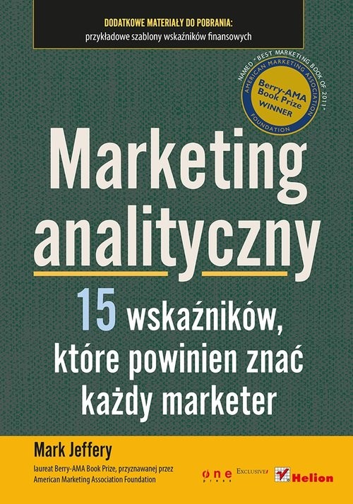 okładka Marketing analityczny 15 wskaźników, które powinien znać każdy marketer książka | Jeffery Mark