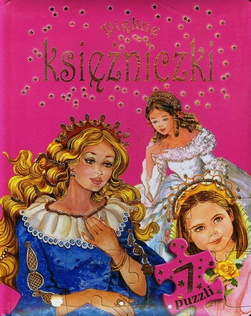 okładka Piękne księżniczki 7 puzzli książka