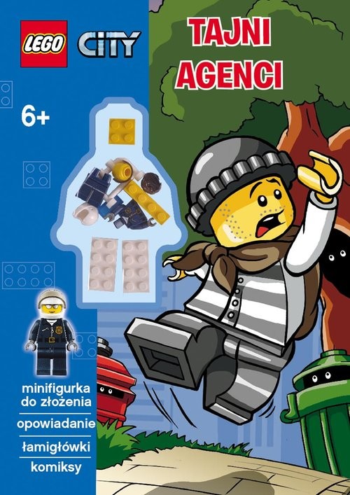 okładka Lego City Tajni Agenci wiek 6+ książka