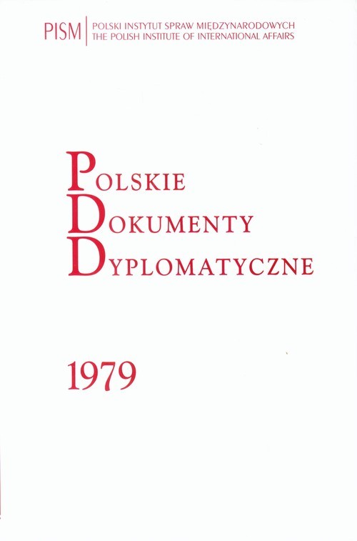 okładka Polskie Dokumenty Dyplomatyczne 1979 książka