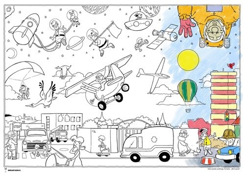 okładka Metropolia Kolorowanka Kolorowanka wielkiego formatu książka