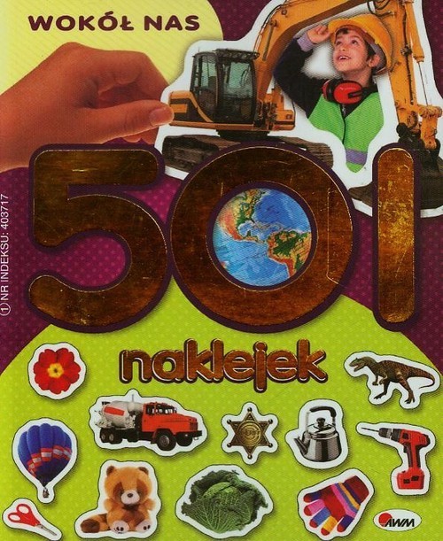okładka 501 naklejek Wokół nas 1 książka