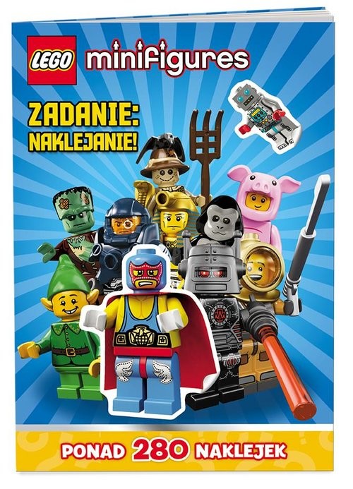 okładka Lego Minifigures Zadanie: naklejanie książka