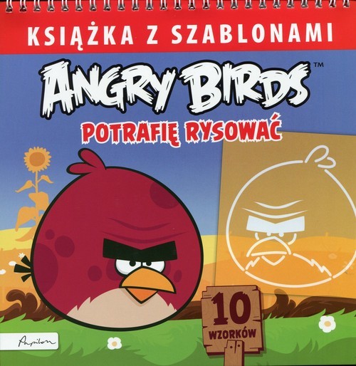 okładka Angry Birds Książka z szablonami Potrafię rysować książka