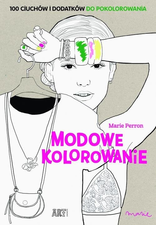 okładka Modowe kolorowanie książka | Perron Marie