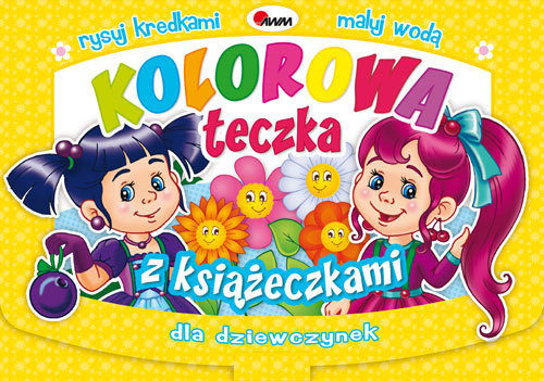 okładka Kolorowa teczka z książeczkami dla dziewczynek książka