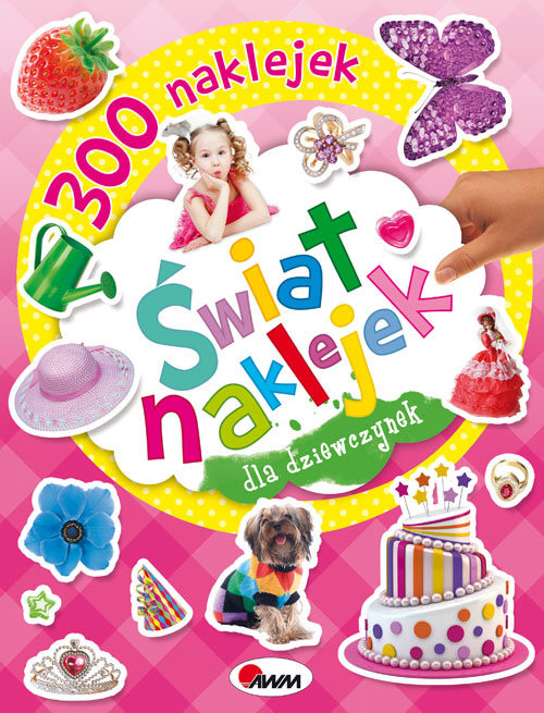 okładka Świat naklejek dla dziewczynek książka