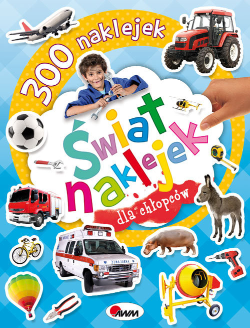 okładka Świat naklejek dla chłopców książka
