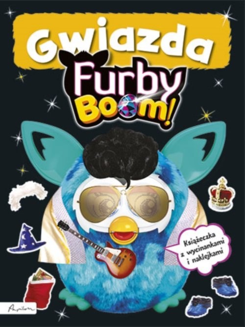 okładka Furby Boom! Gwiazda Książeczka z wycinankami i naklejkami książka