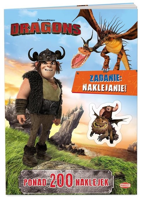 okładka Jeźdźcy Smoków. Zadanie: naklejanie! LAS705 książka