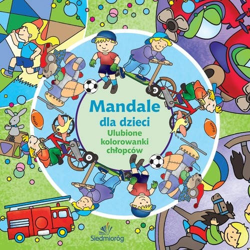 okładka Mandale dla dzieci. Ulubione kolorowanki chłopców książka