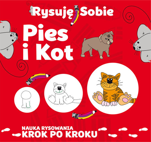 okładka Rysuję sobie Pies i kot książka | Luba Ristujczina