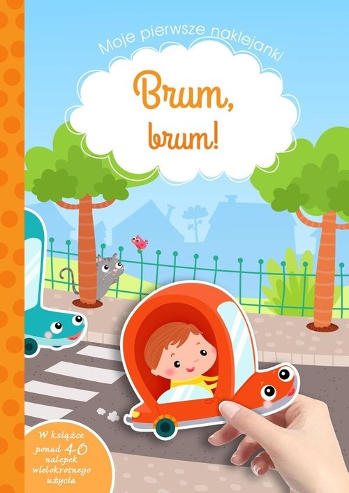 okładka Brum Brum! Moje pierwsze naklejanki książka | Tamara Michałowska