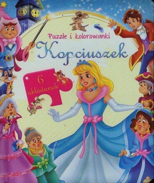 okładka Kopciuszek Puzzle i kolorowanki książka
