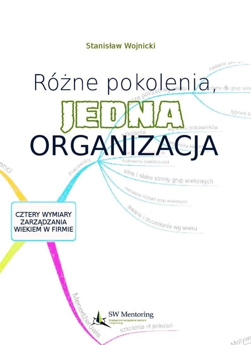 okładka Różne pokolenia, jedna organizacja Cztery wymiary zarządzania wiekiem w firmie książka | Wojnicki Stanisław