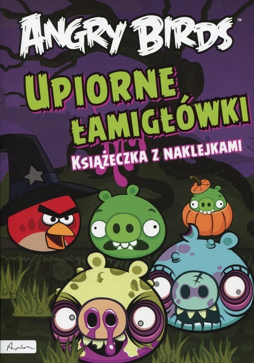 okładka Angry Birds Upiorne łamigłówki Książeczka z naklejkami książka