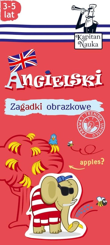 okładka Zagadki obrazkowe Angielski 3-5 lat książka