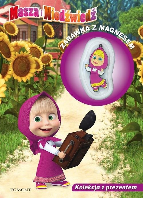 okładka Masza i Niedźwiedź Uśmiech proszę! Oddychać, nie oddychać! Kolekcja z prezentem - zabawka z magnesem. książka