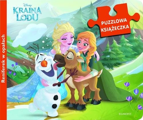 okładka Kraina Lodu Reniferek w opałach Puzzlowa książeczka książka | Małgorzata Fabianowska