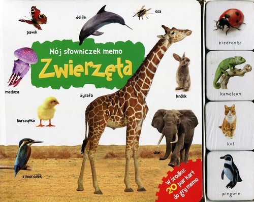 okładka Mój słowniczek memo Zwierzęta książka