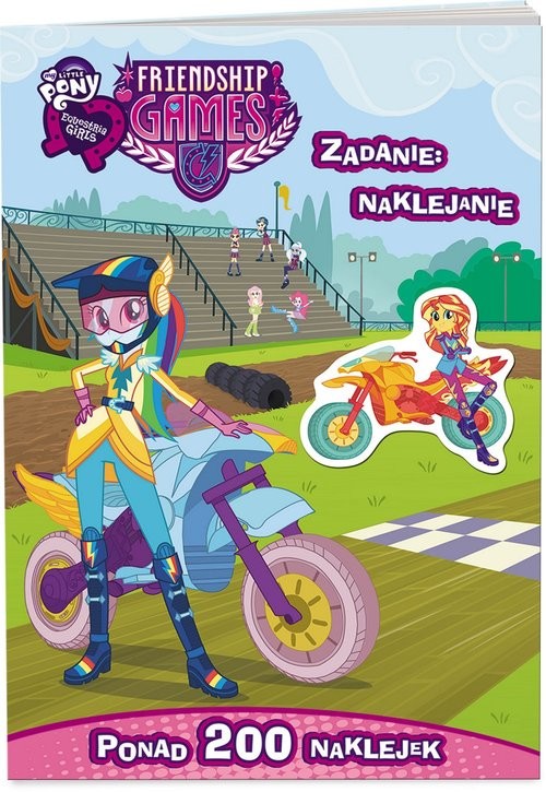 okładka My Little Pony Equestria girls Zadanie naklejanie LAS-2003 książka | Opracowania Zbiorowe